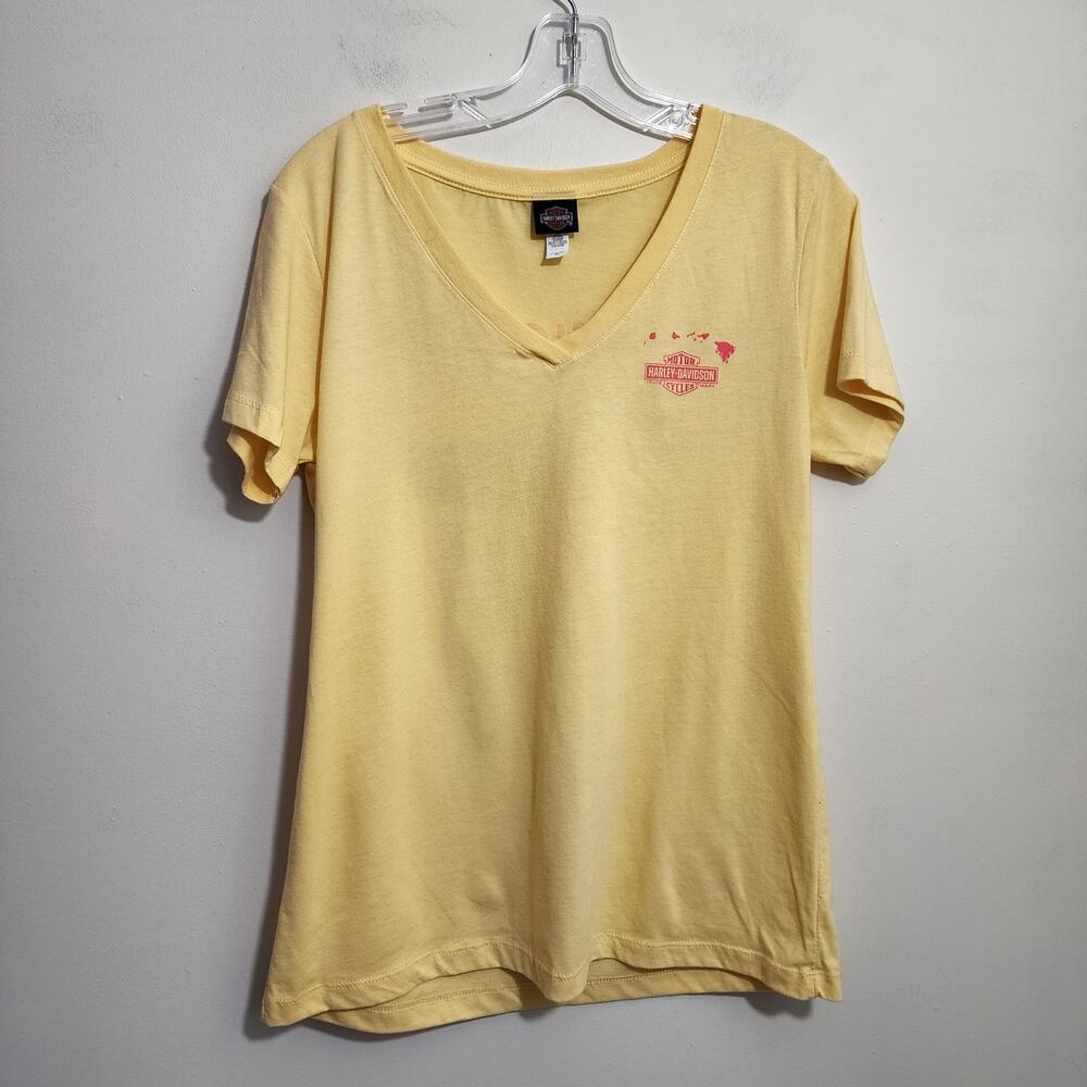 Harley-Davidson‎ v-neck Hawaii graphic short sleeve t-shirt woman's size XL